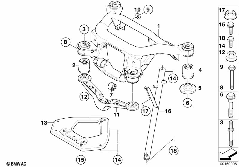 Genuine BMW 51718040190 E85 E86 Pull Rod Right (Inc. Z4 M3.2) | ML Performance UK Car Parts