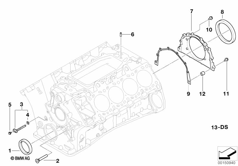 Genuine BMW 11147792850 E65 Gasket Steel (Inc. 745d) | ML Performance UK Car Parts