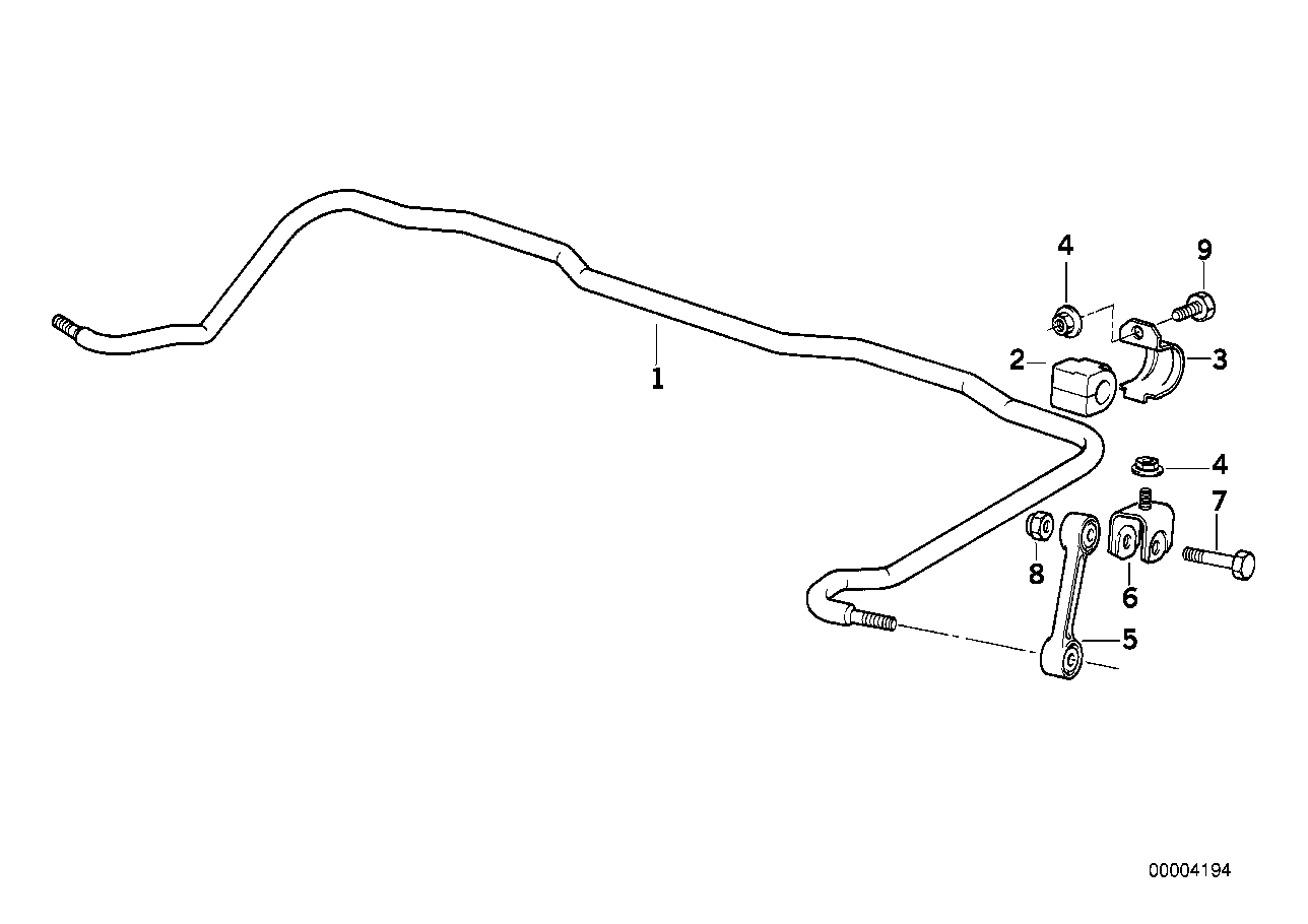 Genuine BMW 33551095153 E36 Stabilizer Rubber Mounting D=17mm (Inc. Z3) | ML Performance UK Car Parts