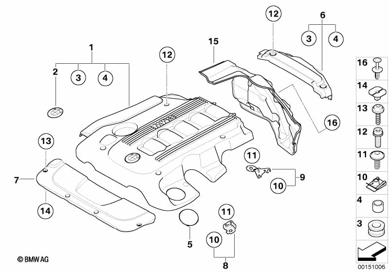 Genuine BMW 11147788914 E65 E66 Cover, Radiator (Inc. 740d, 730Li & 730i) | ML Performance UK Car Parts