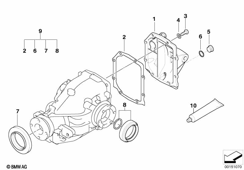 Final drive, gasket set