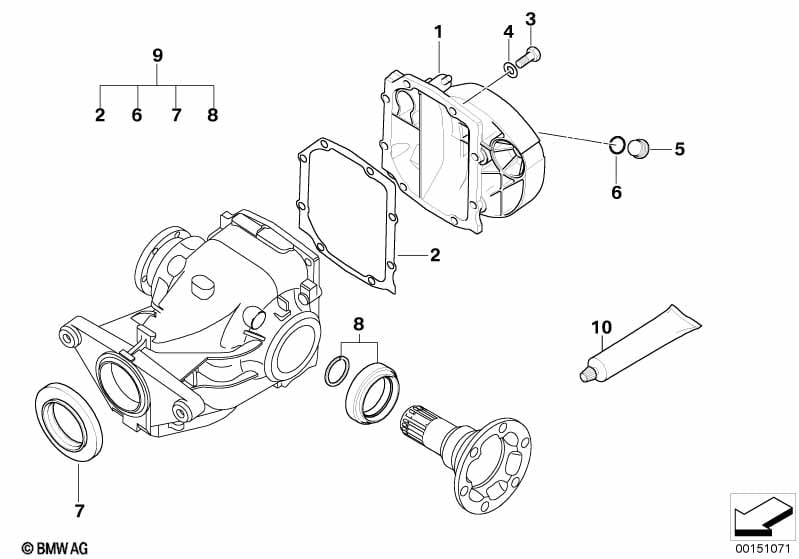 Final drive, gasket set