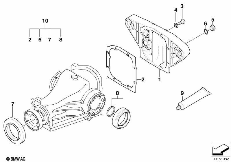 Final drive, gasket set