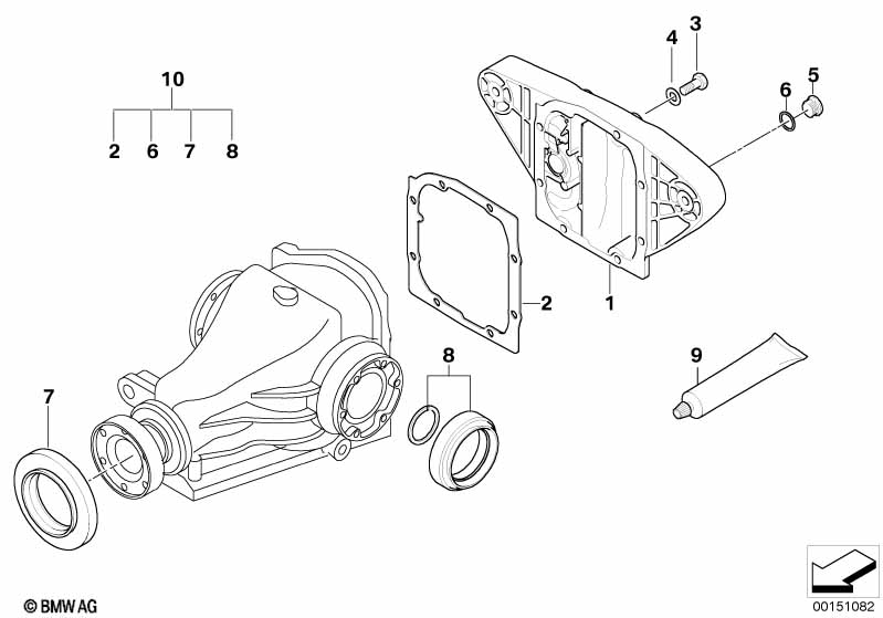 Final drive, gasket set
