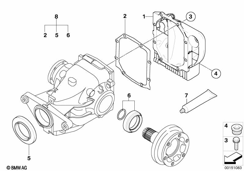 Final drive, gasket set