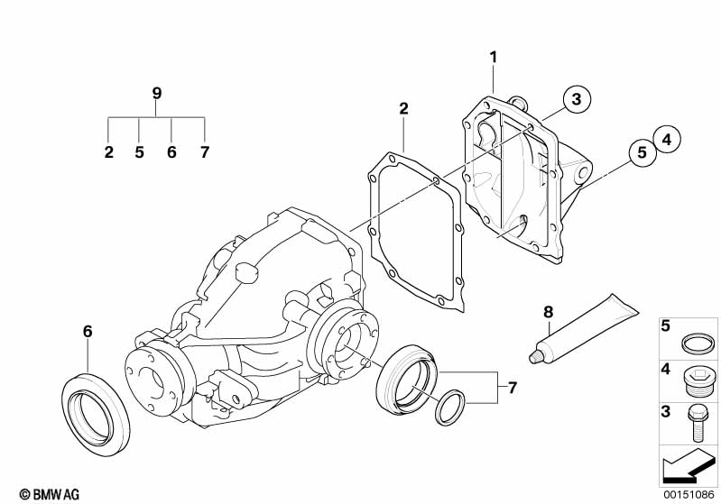 Final drive, gasket set