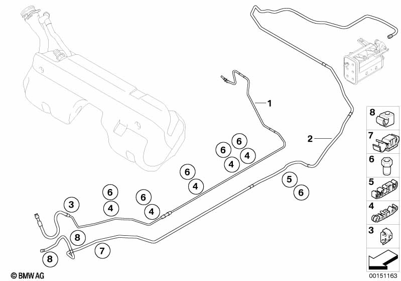 Genuine BMW 16127166718 E85 E86 Fuel Feed Line (Inc. Z4 M3.2) | ML Performance UK Car Parts