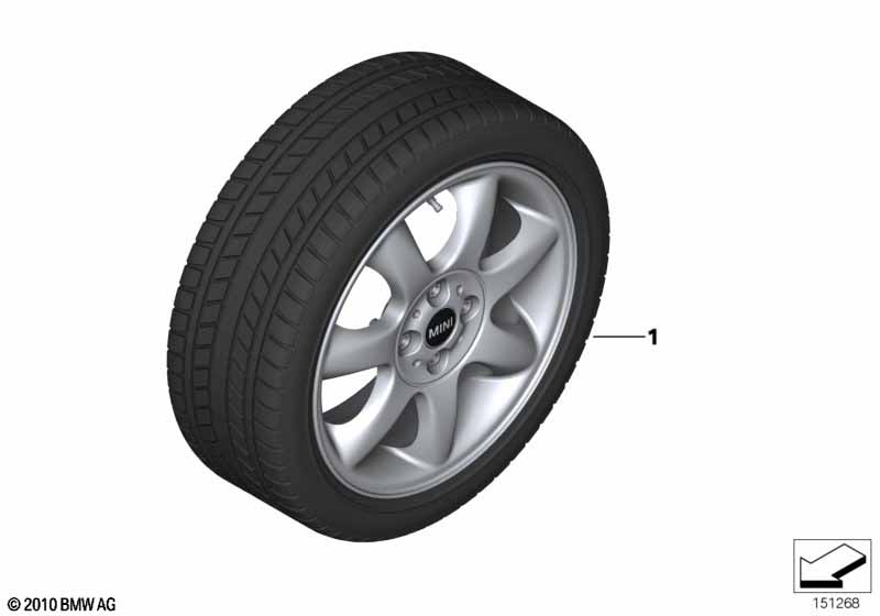 Winter wheel w.tire bridge sp.R94 - 16