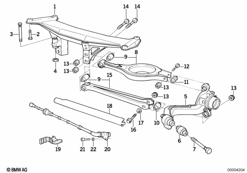 Genuine BMW 33321137147 Trailing Arm, Left (Inc. Z1) | ML Performance EU Car Parts