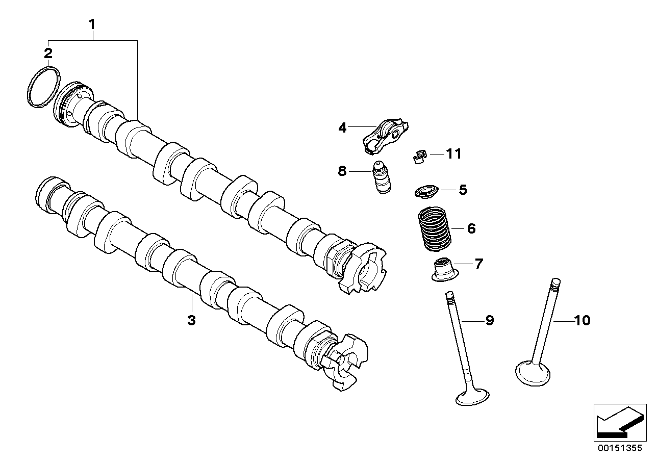 Genuine BMW 11317587756 R56 Inlet Camshaft (Inc. Coop.S JCW & Cooper S) | ML Performance US Car Parts