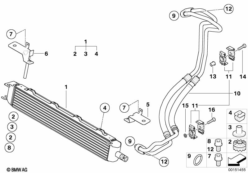 Genuine BMW 17227836831 E85 E86 Oil Cooling Pipe (Inc. Z4 M3.2) | ML Performance UK Car Parts