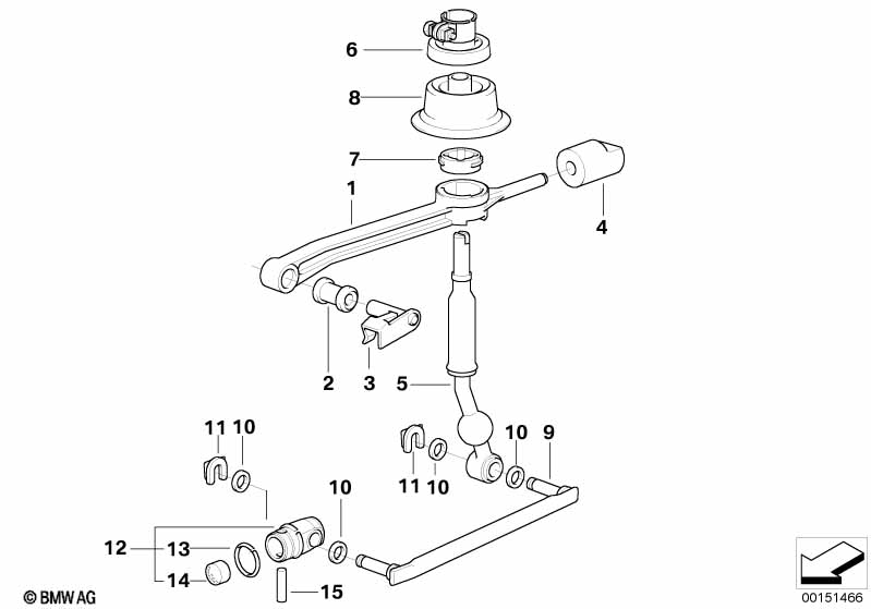 Genuine BMW 25111222019 E36 Selector Rod (Inc. 325td, 325i & 325tds) | ML Performance UK Car Parts