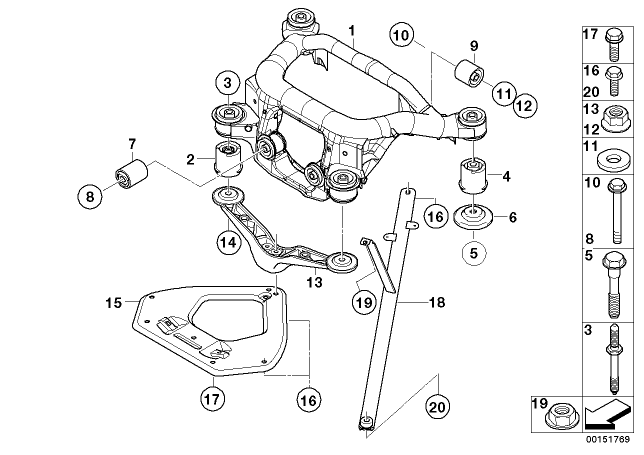 Genuine BMW 51717159200 E85 E86 Pull Rod Right (Inc. Z4) | ML Performance UK Car Parts