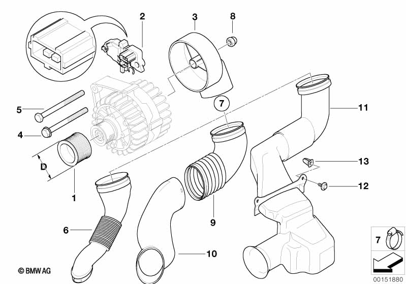 Generator single parts 120A Bosch