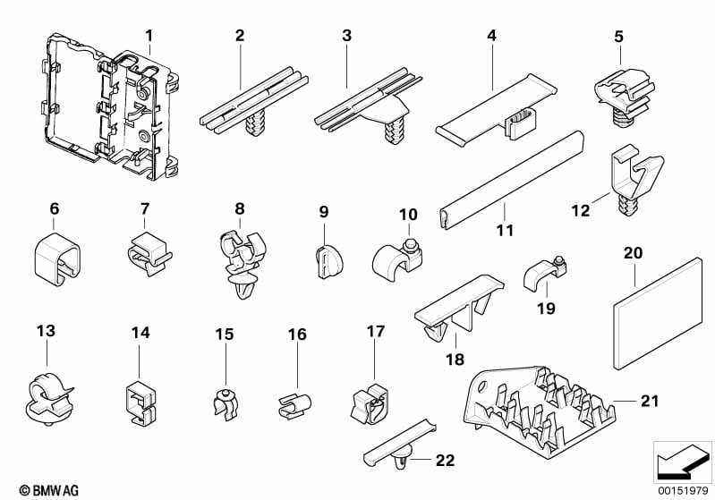 Various cable holders