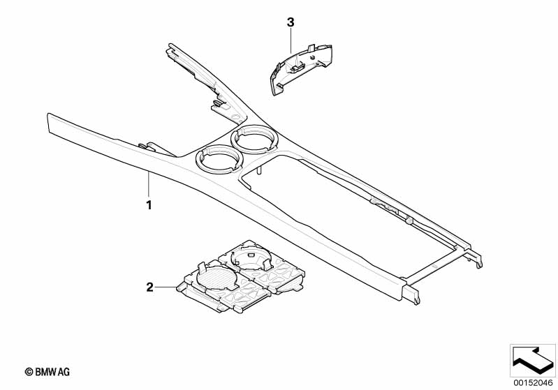 Cup holder retrofit, front