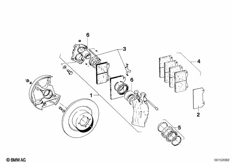 Brake disc/caliper/mounting parts/front
