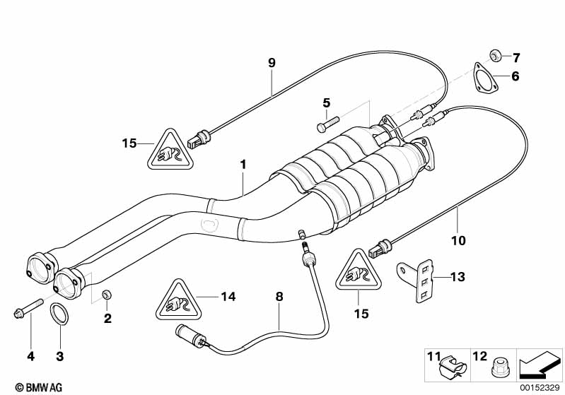 Genuine BMW 11787834704 E85 Temperature Sensor, Exhaust (Inc. Z4 M3.2) | ML Performance UK Car Parts