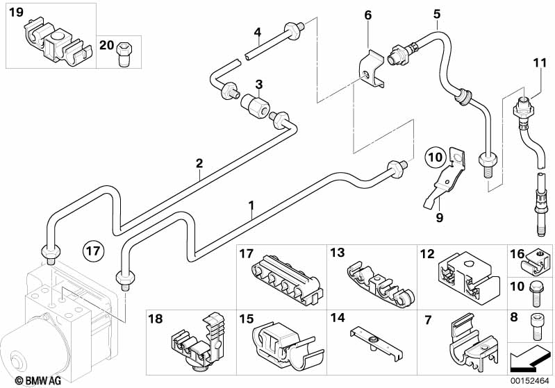 Genuine BMW 34326757744 E85 E86 Brake Hose (Inc. Z4) | ML Performance UK Car Parts