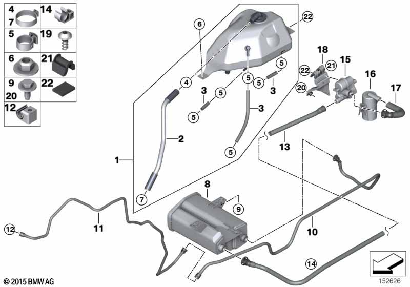 Genuine BMW 16117175067 E53 Expansion Tank (Inc. X5) | ML Performance UK Car Parts