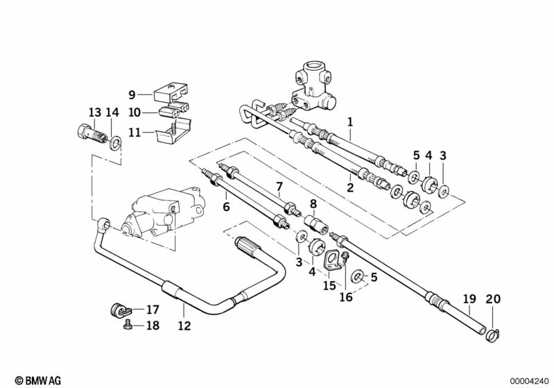 Genuine BMW 32411140944 E31 E32 E38 Hollow Bolt M10X1 (Inc. 740iL) | ML Performance UK Car Parts