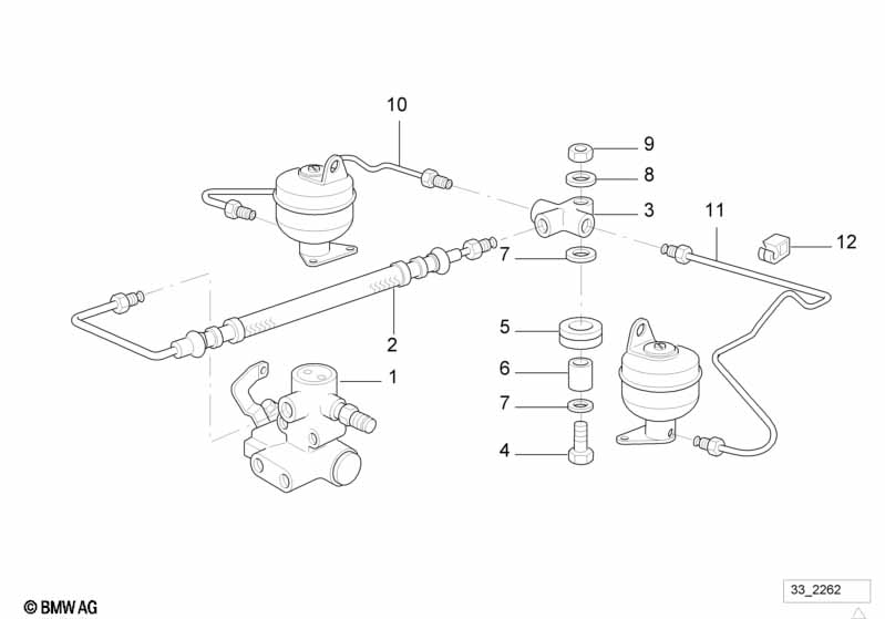 Levelling device/tubing rear