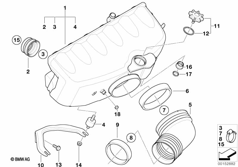 Genuine BMW 11611407695 E46 E36 E86 Gasket (Inc. Z3 M, Z4 M3.2 & M3) | ML Performance UK Car Parts