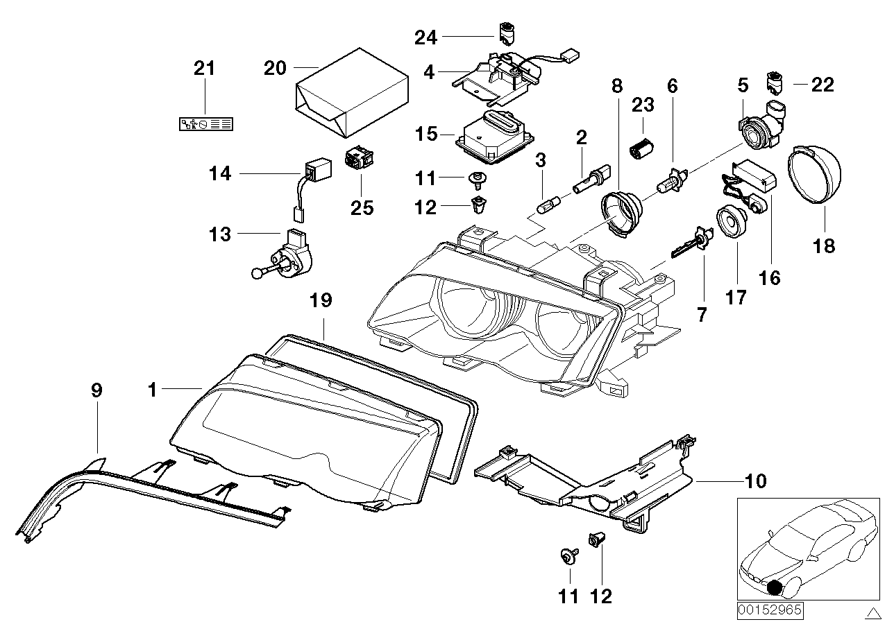 Genuine BMW 63126907504 E46 Ignition Element Xenon-Light AL (Inc. 330d, 325xi & 320Cd) | Duco Car Parts UK Car Parts