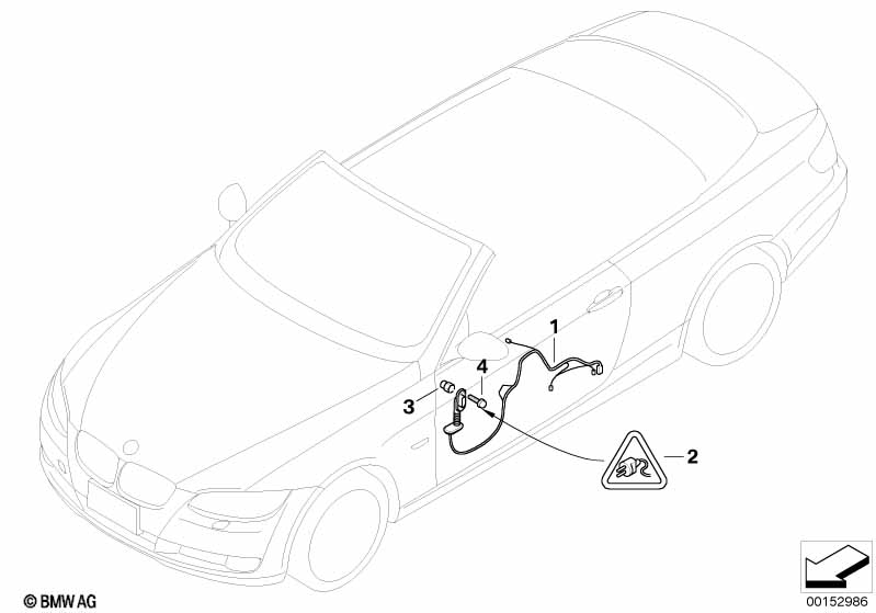 Genuine BMW 61126926324 E93 Wiring Drivers Side (Inc. 335i, 330i & 330d) | Duco Car Parts UK Car Parts