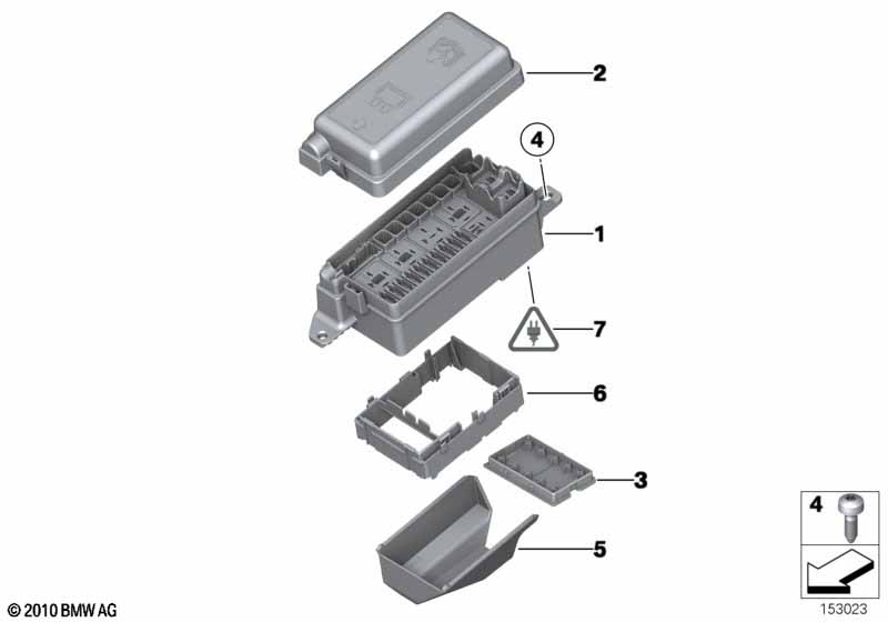 Single compon.,fuse box,engine compartm.