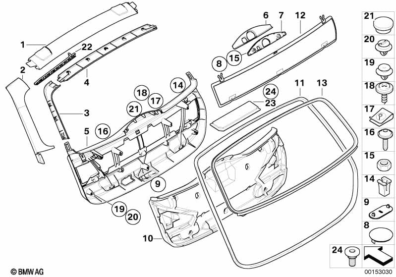 Trunk lid trim panel