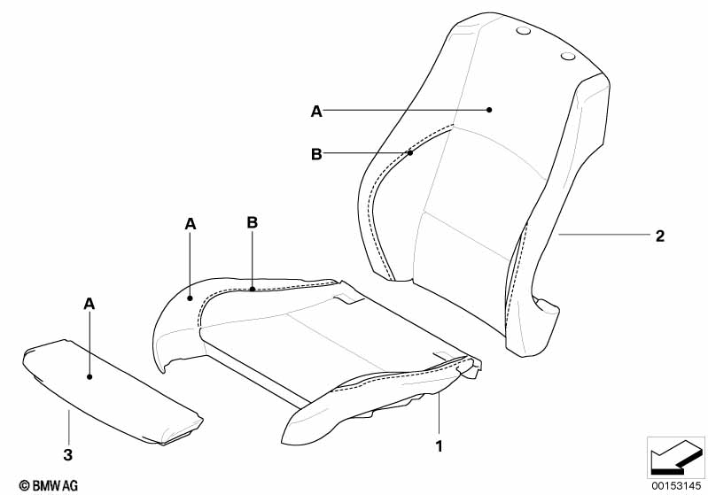 Individual sports seat cover, front