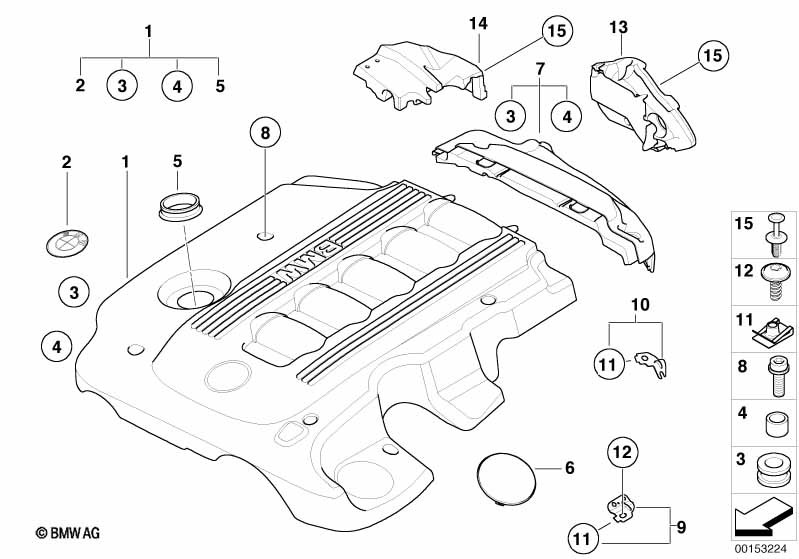 Genuine BMW 11147794769 E60 E61 Acoustic Cover Rear (Inc. 535d) | ML Performance UK Car Parts