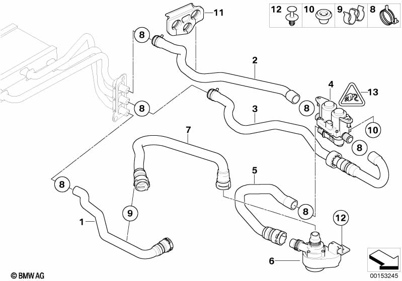 Genuine BMW 64116906652 E65 RR1 E67 Water Valve (Inc. 530xi, 745d & 730Ld) | ML Performance EU Car Parts