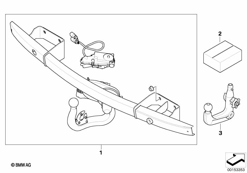 Retrofit kit, towing hitch