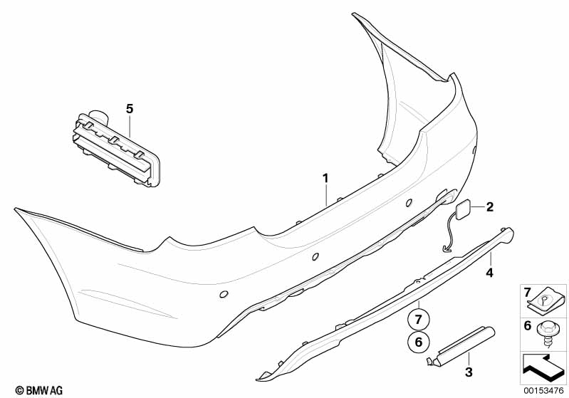 M Trim, rear