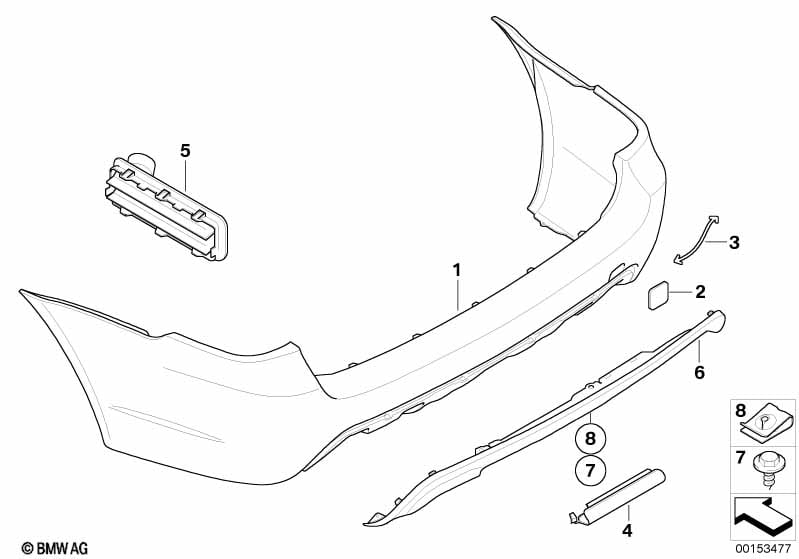 M Trim, rear