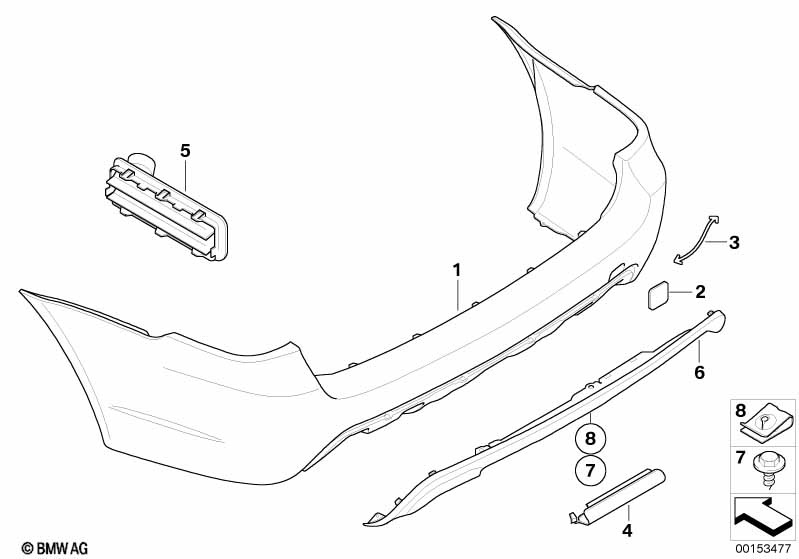 M Trim, rear