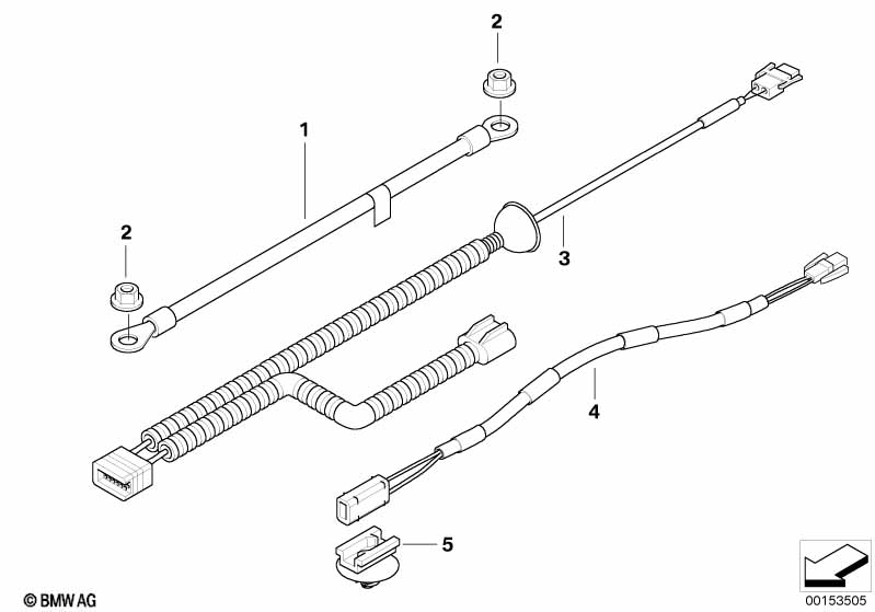 Genuine BMW 61136939813 E85 E86 Earth Strap (Inc. Z4) | Duco Car Parts UK Car Parts