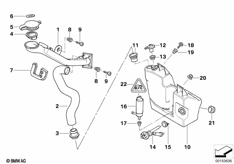 Genuine BMW 61668361560 E38 Container Filling Capacity Label 4,5L (Inc. 728iL, 750iLP & 735iL) | ML Performance EU Car Parts
