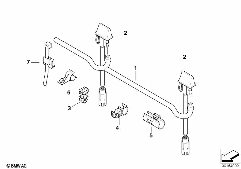 Single parts for windshield cleaning