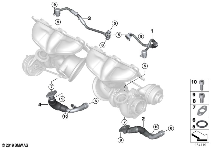 Genuine BMW 11427562798 E93 E89 E91 Oil Pipe Inlet (Inc. M Coupé, 335i & 335xi) | ML Performance UK Car Parts