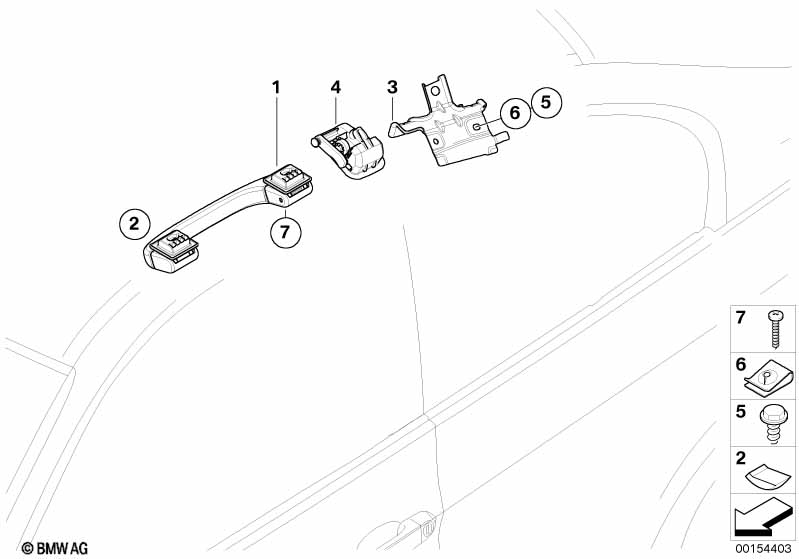 Genuine BMW 51169143525 E61 E92 E60 Grab Handle, Front CREAMBEIGE (Inc. M5, 325i & 328i) | ML Performance EU Car Parts