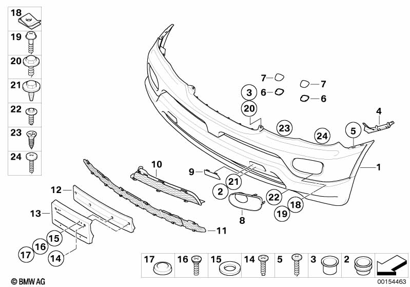 Genuine BMW 51117129857 E53 Licence Plate Base (Inc. X5 4.8is) | ML Performance EU Car Parts