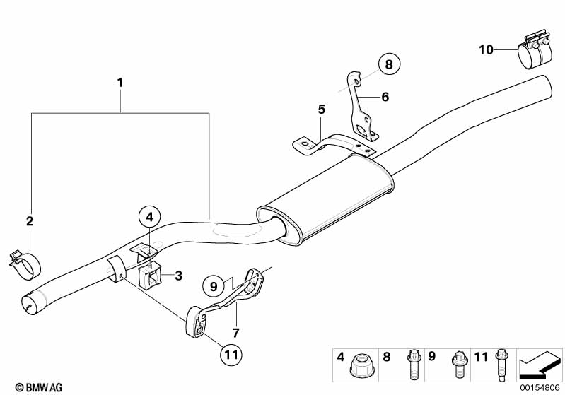 Center muffler