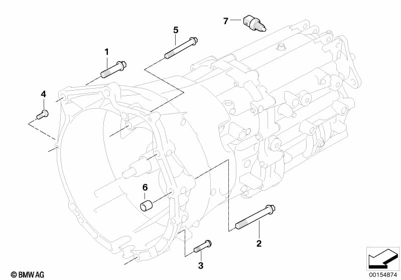 Transmission mounting parts