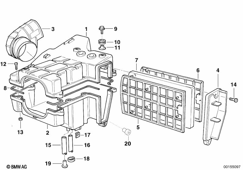 Intake silencer / Filter cartridge Intake silencer / Filter cartridge