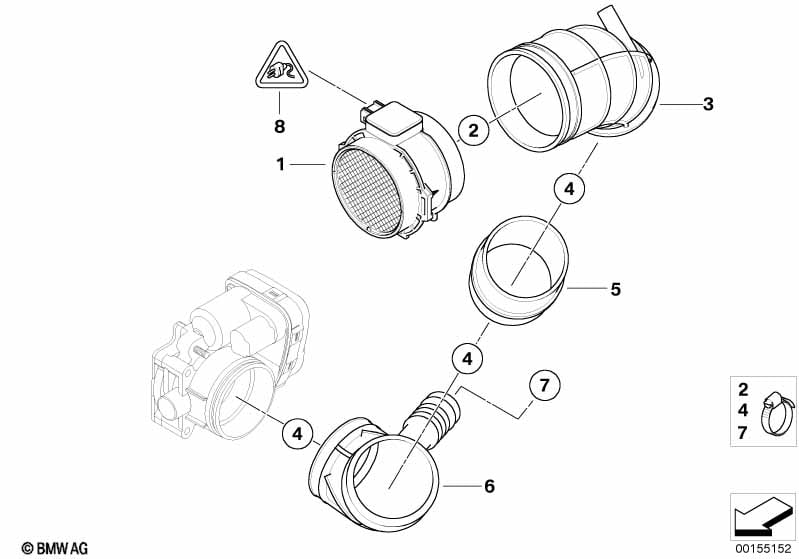 Hot-film air mass meter