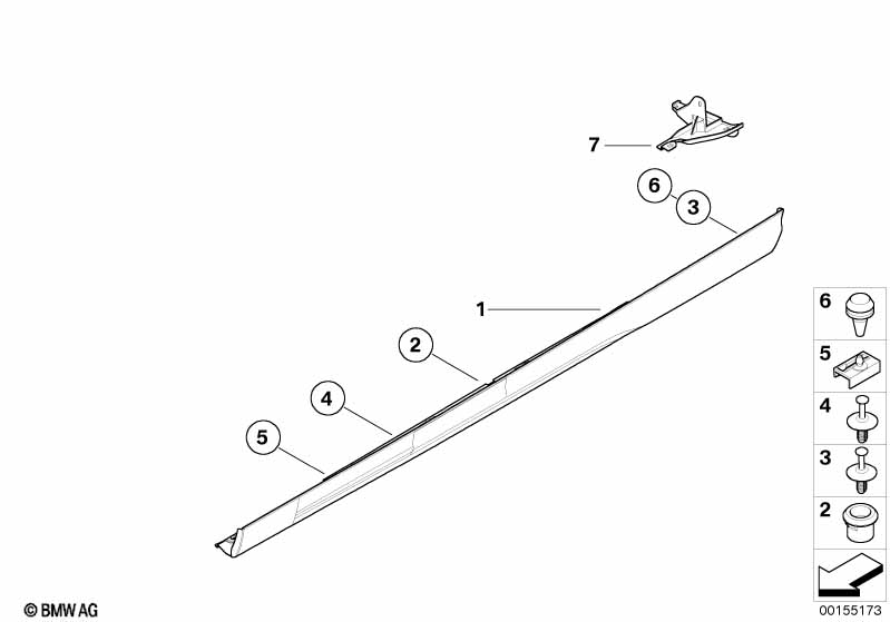 M cover for rocker panel / wheel arch