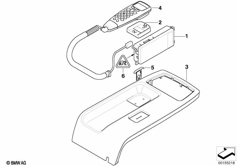 Jednotlivé díly tandem autotelefon SA6NA